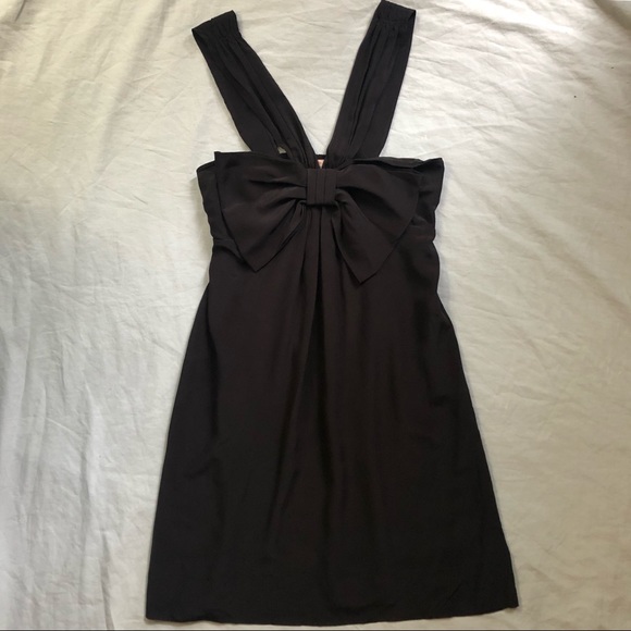 Rebecca Taylor NWOT Bow Back Silk Dress - Picture 5 of 9